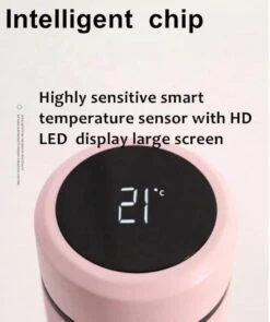 Slimme Thermosfles Met LCD Temperatuur Display - Curver Isolatiefles 0,5 Liter - Dubbelwandige Thermosfles - Thermosbeker - Isoleerfles - Thermoskan - Travel Mug - Bidon Drinkfles - Koffiebeker - Drinkflessen - RVS - Smart Thermos - Metaal -Drinken Goedkope Winkel 1005x1200
