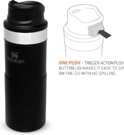 Stanley Trigger-Action Travel Mug 0.35L - Thermosfles - Matt Black -Drinken Goedkope Winkel 1096x1200
