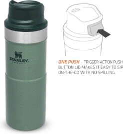 Stanley Trigger-Action Travel Mug 0.35L - Thermosfles - Hammertone Green -Drinken Goedkope Winkel 1103x1200