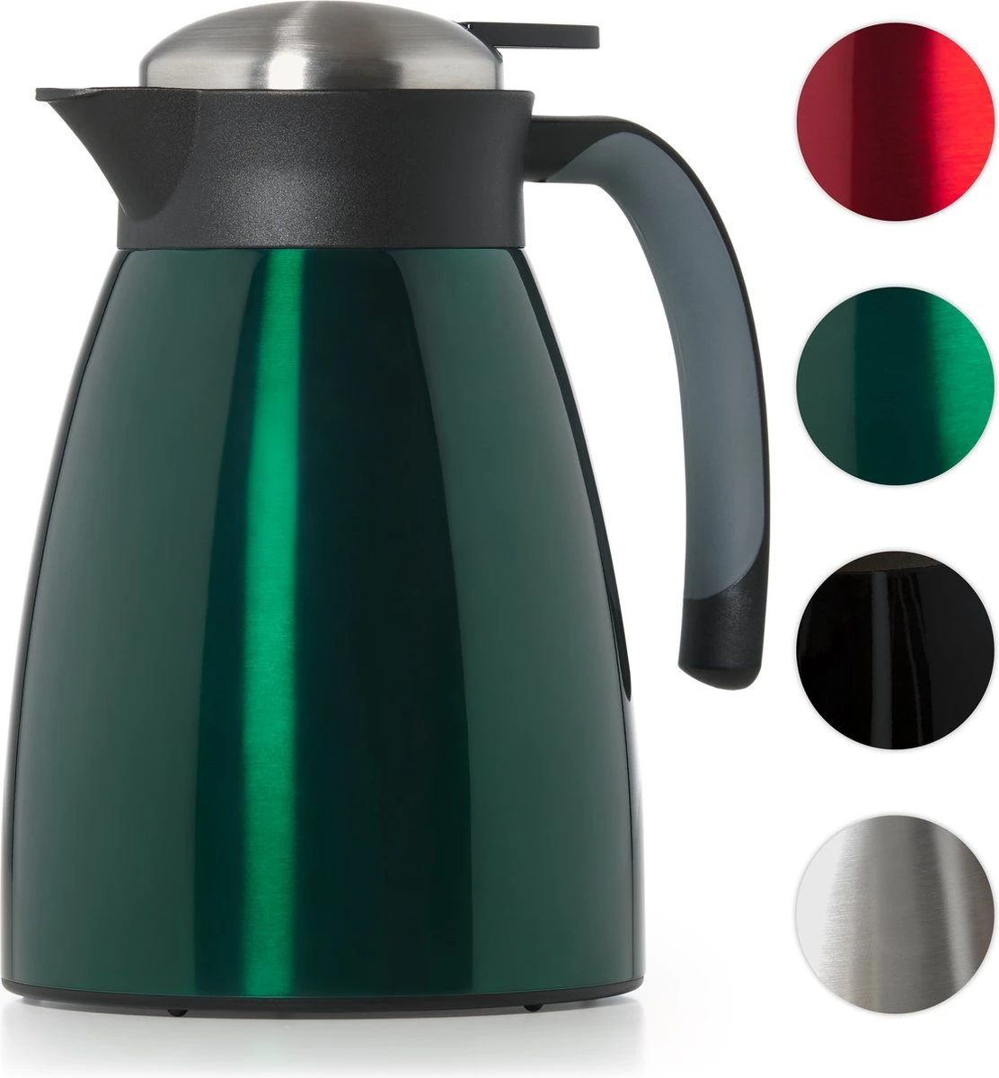 Blumtal Thermoskan Carla - Hoogwaardige Thermosfles - Voor Warme Dranken - Donkergroen 1 Blumtal Thermoskan Carla - Hoogwaardige Thermosfles - Voor Warme Dranken - Donkergroen