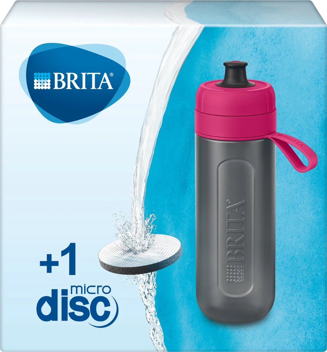 BRITA - Fill&Go Waterfilterfles ACTIVE - 0,6L - Roze - Inclusief 1 MicroDisc Waterfilter 7 BRITA - Fill&Go Waterfilterfles ACTIVE - 0,6L - Roze - Inclusief 1 MicroDisc Waterfilter - Afbeelding 7