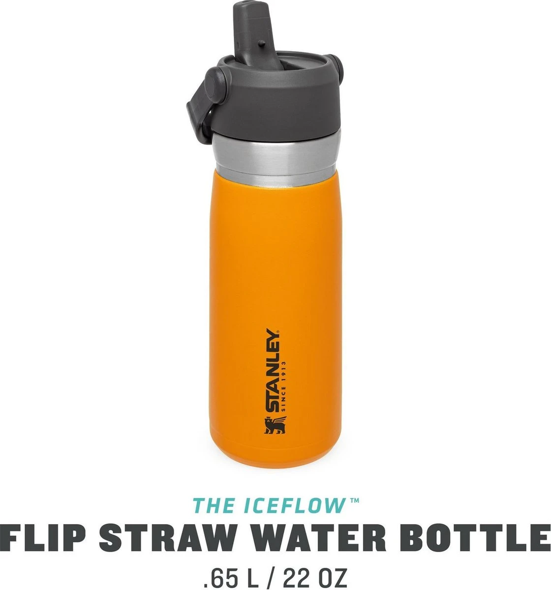 Stanley The IceFlow™ Flip Straw Water Bottle 0,65L - Thermosfles - Saffron 9 Stanley The IceFlow™ Flip Straw Water Bottle 0,65L - Thermosfles - Saffron - Afbeelding 9