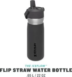 Stanley The IceFlow™ Flip Straw Water Bottle 0,65L - Thermosfles - Charcoal -Drinken Goedkope Winkel 1128x1200 1
