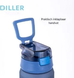 Diller Waterfles Met Rietje - Drinkfles - Handig Sluitsysteem - 700ml - Blauw - Tritan & BPA-vrij -Drinken Goedkope Winkel 1129x1200 2