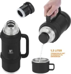 MacGyver RVS Thermoskan 1.5 Ltr – RVS Thermosbeker 0,55 Ltr - Langdurig Warm/koud - Zwart 19 MacGyver RVS Thermoskan 1.5 Ltr – RVS Thermosbeker 0,55 Ltr - Langdurig Warm/koud - Zwart -Drinken Goedkope Winkel 1154x1200 1
