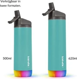 Hidrate Spark Straw Slimme Waterfles - Staal - 620ml - LED Verlichting - Sea Glass 13 Hidrate Spark Straw Slimme Waterfles - Staal - 620ml - LED Verlichting - Sea Glass -Drinken Goedkope Winkel 1165x1200 4