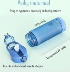 Diller Waterfles Met Rietje - Drinkfles - Handig Sluitsysteem - 750ml - Wit - Tritan & BPA-vrij 17 Diller Waterfles Met Rietje - Drinkfles - Handig Sluitsysteem - 750ml - Wit - Tritan & BPA-vrij -Drinken Goedkope Winkel 1166x1200 1