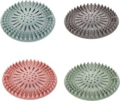 WiseGoods - Haarstopper - Haarvanger - Douche Zeef - Douche Filter - Haarfilter - Douche Afvoer - Siliconen - Blauw -Drinken Goedkope Winkel 1200x1009