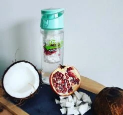 FreshFles Mint - Waterfles Met Fruitinfuser - Waterfles Met Fruitfilter