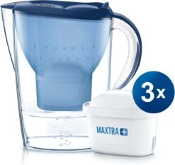 BRITA - Waterfilterkan Marella Cool - Blauw - 2,4L + 3 MAXTRA+ Waterfilterpatronen -Drinken Goedkope Winkel 1200x1130