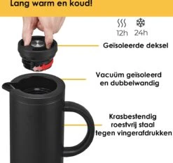 Silberthal - Thermoskan - 1 L - Dubbelwandig - Isoleerkan - Thermofles Koud En Warm - Cadeau 9 Silberthal - Thermoskan - 1 L - Dubbelwandig - Isoleerkan - Thermofles Koud En Warm - Cadeau -Drinken Goedkope Winkel 1200x1139