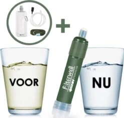 Merkloos Fllterwell Waterfilter - Survival - Zuiver & Schoon Drinkwater - Lichtgewicht - Water Filter - Outdoor - Hiking & Wandelen -Drinken Goedkope Winkel 1200x1143