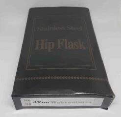 Merkloos Bruin Lederen RVS Heupfles 266 Ml / 9oz - Veldfles Leer - Platvink - Zakflacon - Heupflacon - Drankfles - Drankflacon - Leren Zakfles - Leather -Drinken Goedkope Winkel 1200x1154