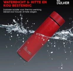 Pulver- Drinkfles - Smart - Temperatuur Meter - Dubbel Geïsoleerd - Drinkfles Kinderen & Volwassenen - Drinkflessen - Rood -Drinken Goedkope Winkel 1200x1162 3