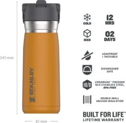 Stanley The IceFlow™ Flip Straw Water Bottle 0,65L - Thermosfles - Saffron 30 Stanley The IceFlow™ Flip Straw Water Bottle 0,65L - Thermosfles - Saffron -Drinken Goedkope Winkel 1200x1170 1