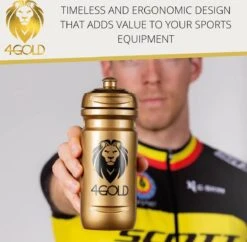 4Gold Bidon/Bottle, Lekvrije Sport Waterfles, BPA-vrij, Sport Accessoires, Goud, 800ml -Drinken Goedkope Winkel 1200x1178 1