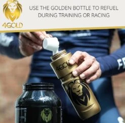 4Gold Bidon/Bottle, Lekvrije Sport Waterfles, BPA-vrij, Sport Accessoires, Goud, 800ml -Drinken Goedkope Winkel 1200x1178 2