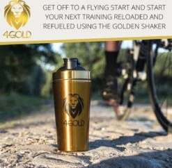 4Gold Shaker, Lekvrije Sport Waterfles, BPA-vrij, Sport Accessoires, Goud, 750ml -Drinken Goedkope Winkel 1200x1178 7