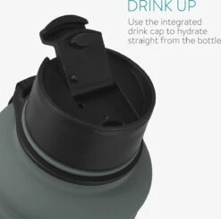 Navaris Fitness Drinkfles 1,3 Liter - Lichte Waterfles Van Roestvrij Staal Grijs - Grote Grijze Waterfles RVS Voor Sport, Fitness, Yoga En Kamperen 11 Navaris Fitness Drinkfles 1,3 Liter - Lichte Waterfles Van Roestvrij Staal Grijs - Grote Grijze Waterfles RVS Voor Sport, Fitness, Yoga En Kamperen -Drinken Goedkope Winkel 1200x1185