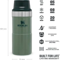 Stanley Trigger-Action Travel Mug 0.35L - Thermosfles - Hammertone Green -Drinken Goedkope Winkel 1200x1198 7