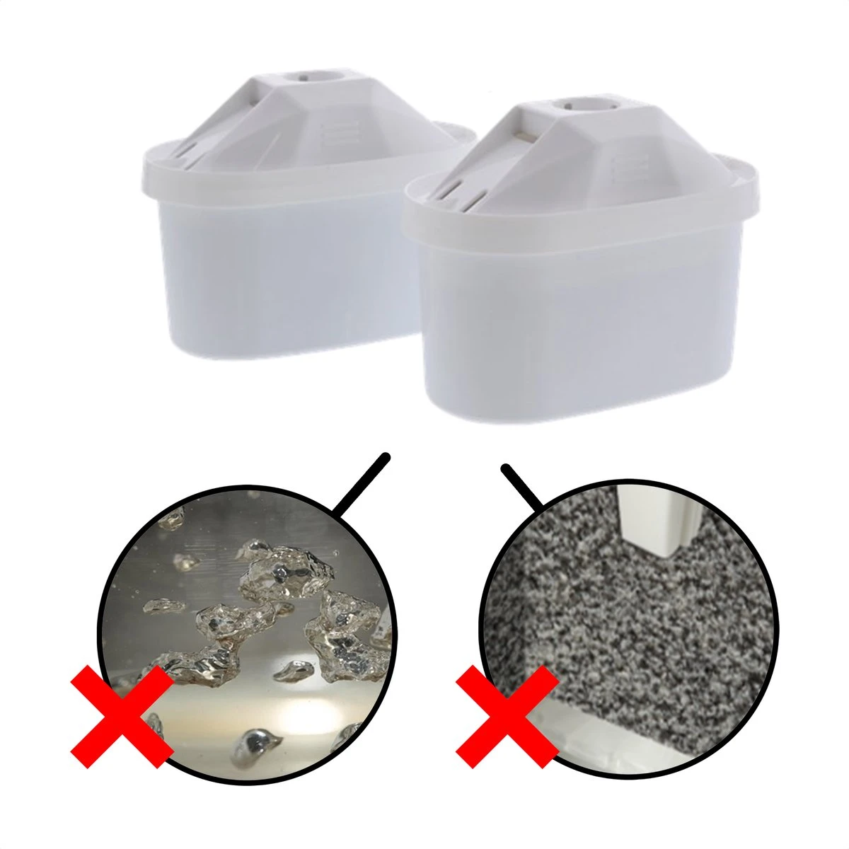 In Round Filterpatronen Geschikt Voor Brita Maxtra - 6 Waterfilters 2 In Round Filterpatronen Geschikt Voor Brita Maxtra - 6 Waterfilters - Afbeelding 2