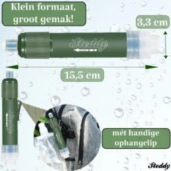 Waterfilter Steddy Pro - Survival Bushcraft Kit - Noodpakket - Waterzuivering - Water Filter Kraan - Outdoor -Drinken Goedkope Winkel 1200x1200 241