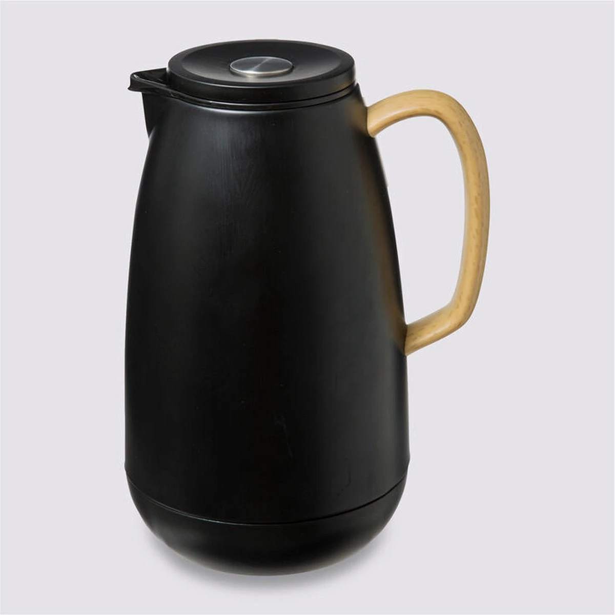 Koffie/thee Thermoskan/isoleerkan RVS 1 Liter Zwart - Isoleerkannen Voor Warme / Koude Dranken 2 Koffie/thee Thermoskan/isoleerkan RVS 1 Liter Zwart - Isoleerkannen Voor Warme / Koude Dranken - Afbeelding 2