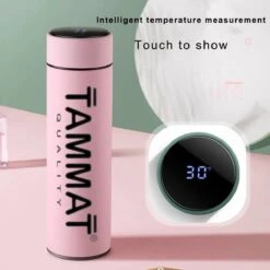 Slimme Thermosfles Met LCD Temperatuur Display - Curver Isolatiefles 0,5 Liter - Dubbelwandige Thermosfles - Thermosbeker - Isoleerfles - Thermoskan - Travel Mug - Bidon Drinkfles - Koffiebeker - Drinkflessen - RVS - Smart Thermos - Metaal -Drinken Goedkope Winkel 1200x1200 383