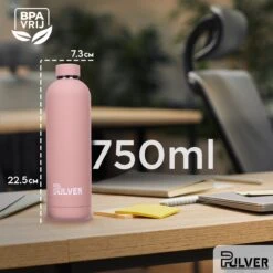 Pulver - RVS Thermosfles / Drinkfles – BPA Vrij – 750 Ml - Waterfles Met Draaidop – Drinkfles – Dubbele Isolatie - Rubberen Coating- Licht Roze 8 Pulver - RVS Thermosfles / Drinkfles – BPA Vrij – 750 Ml - Waterfles Met Draaidop – Drinkfles – Dubbele Isolatie - Rubberen Coating- Licht Roze -Drinken Goedkope Winkel 1200x1200 394