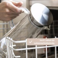 MÊZON® Schenkkan - Glazen Waterkan - Waterkaraf Voor Fruitwater - Multifunctionele Decanteer Karaf - Kan Met Deksel - 1.5L Capaciteit -Drinken Goedkope Winkel 1200x1200 459