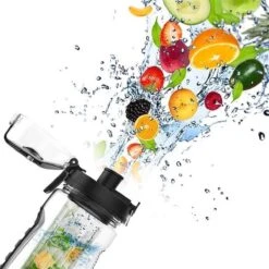 Merkloos Waterfles Met Fruit Infuser - 900ml- 100% BPA Vrij - Zwart - Sportfles - Detox Waterfles-Waterfles Met Fruit Filter -Drinken Goedkope Winkel 1200x1200 510