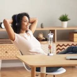 Waterfles Met Rietje - Fruit Filter - Tritan Drinkfles - Volwassenen - Zwart - Kerstcadeau -Drinken Goedkope Winkel 1200x1200 540