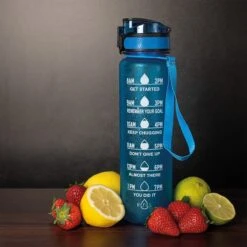 Nimma® Motivatie Waterfles - 1 Liter Drinkfles - Met Tijdmarkeringen En Fruitfilter - Blauw 11 Nimma® Motivatie Waterfles - 1 Liter Drinkfles - Met Tijdmarkeringen En Fruitfilter - Blauw -Drinken Goedkope Winkel 1200x1200 543