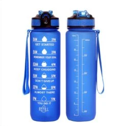 Waterfles Met Tijdmarkering - Motivatie Drinkfles Met Rietje - 1 Liter Waterfles - BPA Vrij - Blauw 9 Waterfles Met Tijdmarkering - Motivatie Drinkfles Met Rietje - 1 Liter Waterfles - BPA Vrij - Blauw -Drinken Goedkope Winkel 1200x1200 581