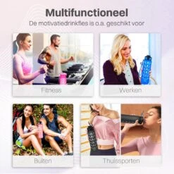 Innovaland Motivatie Waterfles Oranje En Blauw - 1 Liter Drinkfles - Waterfles Met Rietje - Waterfles Met Tijdmarkering - BPA Vrij - Volwassenen - Kinderen - Vaderdag - Geschenk - Cadeau Voor Man - Vrouw - Mannen - Vrouwen -Drinken Goedkope Winkel 1200x1200 586