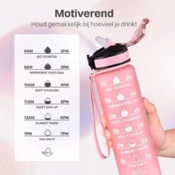 Innovaland Motivatie Waterfles Oranje En Blauw - 1 Liter Drinkfles - Waterfles Met Rietje - Waterfles Met Tijdmarkering - BPA Vrij - Volwassenen - Kinderen - Vaderdag - Geschenk - Cadeau Voor Man - Vrouw - Mannen - Vrouwen -Drinken Goedkope Winkel 1200x1200 587