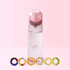 Smell It Water Bottle - Proefpakket Soft Pink 750ml - Waterfles Met Geurpods - Incl 6 Geurpods - Drinkfles Voor Kinderen