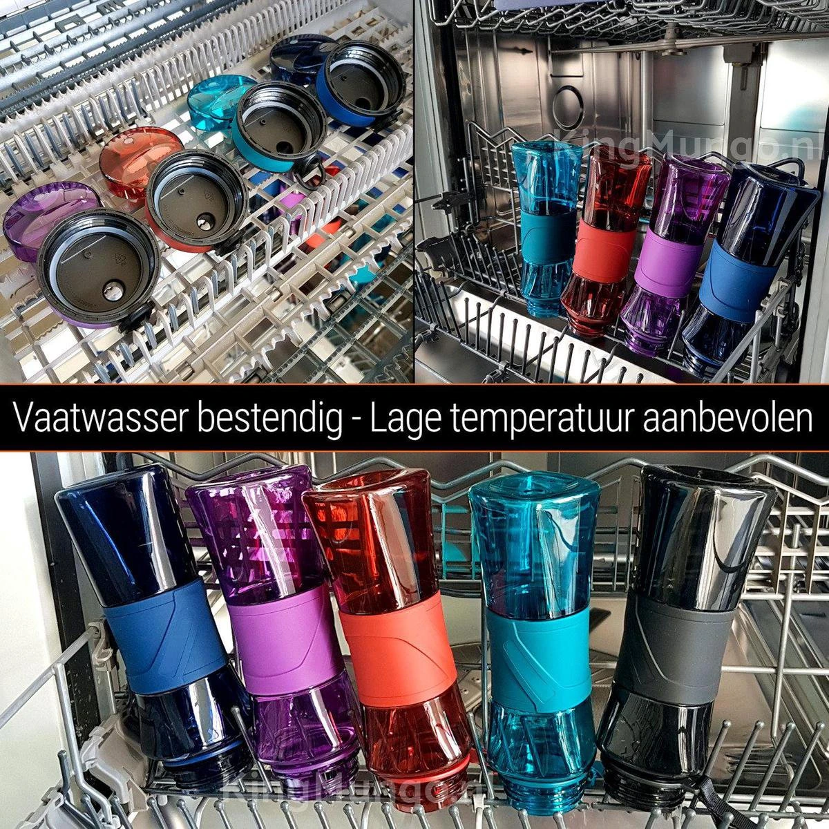 Drinkfles Herbruikbare Waterfles | 500 Ml Paars | Vaatwasserbestendig Drinkbus Bidon | King Mungo KMDF005 10 Drinkfles Herbruikbare Waterfles | 500 Ml Paars | Vaatwasserbestendig Drinkbus Bidon | King Mungo KMDF005 - Afbeelding 10