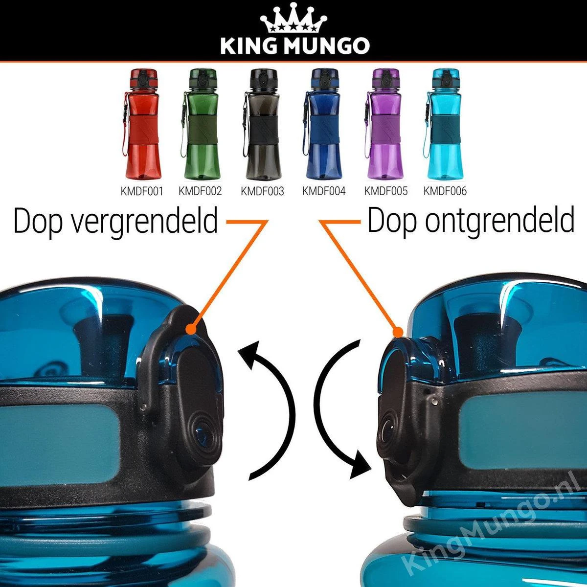 Drinkfles Herbruikbare Waterfles | 500 Ml Paars | Vaatwasserbestendig Drinkbus Bidon | King Mungo KMDF005 16 Drinkfles Herbruikbare Waterfles | 500 Ml Paars | Vaatwasserbestendig Drinkbus Bidon | King Mungo KMDF005 - Afbeelding 16
