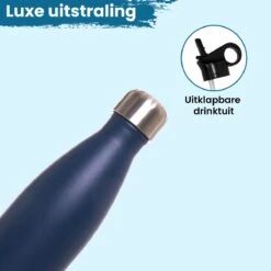 Waterfles Met Rietje Tuit Drinkfles Theefles Volwassenen Drinktuit Sportfles 500ml Waterflessen - Duurzaam Cadeau - Blauw -Drinken Goedkope Winkel 1200x1200 729