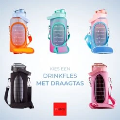By Bresi - Waterfles 2 Liter Paars/Blauw - Gratis Armband! - Waterfles Met Rietje - Grote Waterfles - Sportbidon - Drinkbus - Twee Liter Waterfles - Sportfles - Sportfles Fitness - Bottle 2 Liter- Drinkfles - Schenkfles - Waterflessen - Drinkbus -Drinken Goedkope Winkel 1200x1200 740