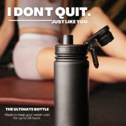 Waterfles 2 Liter Met Rietje Waterjug Volwassenen - Complete Set - RVS - 24uur Koud/12 Uur Warm - Paars -Drinken Goedkope Winkel 1200x1200 761