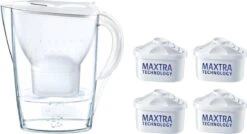 BRITA Waterfilterbundel Marella Cool White + 4 MAXTRA+ Filterpatronen -Drinken Goedkope Winkel 1200x649