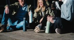 Juicy Blossom Drinkfles - 500ml - Roestvrij Staal - Stainless Steel Bottle - Waterfles - Drinkfles - Thermosfles (Muntgrijs) -Drinken Goedkope Winkel 1200x658