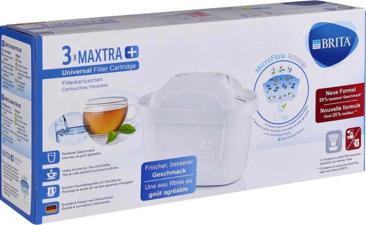 BRITA Maxtra+ Filterpatronen - 3 Stuks 7 BRITA Maxtra+ Filterpatronen - 3 Stuks - Afbeelding 7
