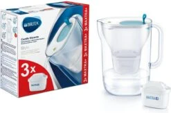 BRITA - Waterfilterkan Style Cool - Blauw - 2,4L + 3 MAXTRA+ Waterfilterpatronen -Drinken Goedkope Winkel 1200x790