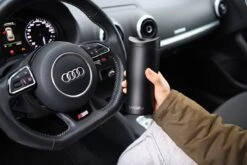 BanGosa® Koffiebeker To Go - Thermosbeker - Reisbeker - Travel Mug - RVS 400ml - Mat Zwart -Drinken Goedkope Winkel 1200x800 36