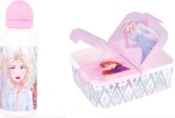 Stor Disney Frozen Multi Brooddoos/broodtrommel + Aluminium Drinkfles - 400 Ml