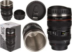 Out Of The Blue Camera Lens Mok 13,5x8cm Thermosbeker -Drinken Goedkope Winkel 1200x877