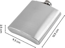 Merkloos RVS Heupfles Gift Set - Platvink - Zakflacon - Zakfles - Drankfles - Drankflacon Heupflesje - Incl. Trechter En Bekertjes -Drinken Goedkope Winkel 1200x894